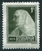 N°0305-1922-ROUMANIE-REINE MARIE-1L-VERT/GRIS 