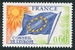 N°046-1975-FRANCE-CONSEIL EUROPE-DRAPEAU-60C 
