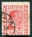 N°355-1936-LITUANIE-PRESIDENT SMETONA-15C-ROUGE 