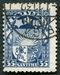 N°176-1931-LETTONIE-ARMOIRIES-35S-BLEU 