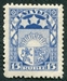 N°089-1921-LETTONIE-ARMOIRIES-15R-OUTREMER 