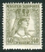 N°0191-1918-HONGRIE-REINE ZITA-40FI-OLIVE 