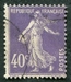 N°0236-1927-FRANCE-TYPE SEMEUSE FOND PLEIN-40C-VIOLET 
