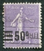 N°0223-1926-FRANCE-SEMEUSE-50C S/60C-VIOLET 