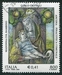 N°2445-2000-ITALIE-TABLEAU-VIERGE A L'ENFANT-800L-0,41€ 
