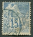 N°51-1881-FRANCE-TYPE ALPHEE DUBOIS-15C-BLEU 