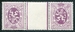 N°0284A-1929-BELGIQUE-LION HERALDIQUE-TETE BECHE-40C-LILAS 