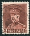 N°0321-1931-BELGIQUE-ROI ALBERT 1ER-2F-BRUN 