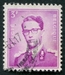 N°1067-1958-BELGIQUE-ROI BAUDOIN 1ER-3F-LILAS 