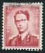 N°0925-1953-BELGIQUE-ROI BAUDOIN 1ER-2F-ROUGE 