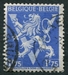 N°0683-1945-BELGIQUE-LION HERALDIQUE ET V VICTOIRE-1F75-BLEU 