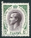 N°0421-1955-MONACO-PRINCE RAINIER III-6F-VERT/BRUN VIOLET 