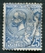 N°0025-1901-MONACO-PRINCE ALBERT 1ER-25C-BLEU 