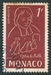 N°0402-1954-MONACO-ST JEAN BAPTISTE DE LA SALLE-1F-BRUN 