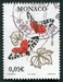 N°2323-2002-MONACO-PAPILLON ARCTIA CAJA-0.01€ 