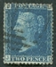 N°0015-1855-GB-REINE VICTORIA-2P-BLEU 