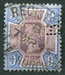 N°0101-1887-GB-REINE VICTORIA-9P-BRUN ET VIOLET BRUN 