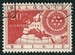 N°0952-1954-BELGIQUE-50 ANS DU ROTARY-OSTENDE-20C-ROUGE 