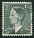 N°0909-1953-BELGIQUE-ROI BAUDOIN1ER-1F50-GRIS/VERT 