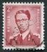 N°0925-1953-BELGIQUE-ROI BAUDOIN 1ER-2F-ROUGE 