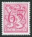 N°1974-1980-BELGIQUE-LION HERALDIQUE-65C-ROSE/LILAS 