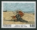 N°2474-1987-FRANCE-TABLEAU-FEMME A L'OMBRELLE-5F 
