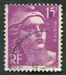 N°0724-1945-FRANCE-MARIANNE DE GANDON-15F-LILAS/ROSE 