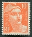  N°0722-1945-FRANCE-MARIANNE DE GANDON-10F-ORANGE 