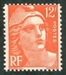  N°0885-1951-FRANCE-MARIANNE DE GANDON-12F-ORANGE 