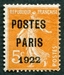 N°030-1922-FRANCE-SEMEUSE FOND PLEIN-5C-ORANGE 