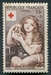 N°1007-1954-FRANCE-JEUNE FILLE AUX COLOMBES-15F+5F 