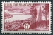 N°1036-1955-FRANCE-REGION BORDELAISE-6F-ROUGE CARMINE 