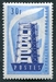 N°1077-1956-FRANCE-EUROPA-30F-BLEU FONCE 