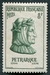 N°1082-1956-FRANCE-PETRARQUE-POETE ITALIEN-8F-VERT 