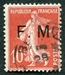 N°05-1906-FRANCE-SEMEUSE FOND PLEIN-10C-ROUGE 