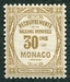 N°15-1924-MONACO-TAXE-30C-BISTRE 