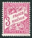 N°25-1926-MONACO-TAXE-3F-ROSE/LILAS 