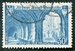 N°0888-1951-FRANCE-ABBAYE DE ST WANDRILLE-30F-BLEU CLAIR 