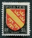 N°0756-1946-FRANCE-ARMOIRIES ALSACE-30C 