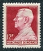 N°0305-1948-MONACO-PRINCE LOUIS II-12F-ROUGE/CARMINE 