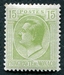 N°0077-1924-MONACO-PRINCE LOUIS II-15C-VERT JAUNE 