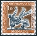 N°0740-1968-MONACO-JO DE MEXICO-LUTTE-1F 