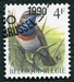 N°2321-1989-BELGIQUE-OISEAUX-GORGE BLEUE-4F 