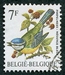 N°2261-1987-BELGIQUE-OISEAUX-MESANGE BLEUE-7F 