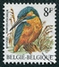 N°2237-1986-BELGIQUE-OISEAUX-MARTIN PECHEUR-8F 
