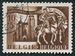 N°0631-1943-BELGIQUE-EGLISE ST LEONARD-LEAU-10C+5C-BRUN 