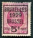 N°0273-1929-BELGIQUE-ROI ALBERT 1ER-5C S/30C-LILAS/ROSE 