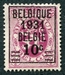 N°0316-1931-BELGIQUE-ARMOIRIES-10C S/60C-ROSE/LILAS 