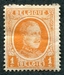 N°0190-1921-BELGIQUE-ROI ALBERT 1ER-1C-ORANGE 