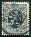 N°0279-1929-BELGIQUE-LION HERALDIQUE-5C-GRIS 